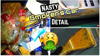 Super Cleaning A SMOKER’S Filthy Car |Disaster Car Detailing | Insane Interior Transformation!