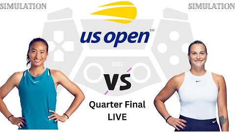 Qinwen Zheng vs Aryna Sabalenka | US Open Tennis Championship 2023 | Quarter Final Live Simulation