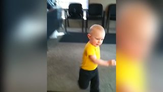 [Be Amazed] Toddler Boy Shows Off His Intimidating Karate Skills