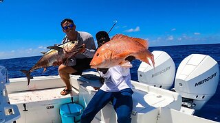 Fishing *130 MILES* offshore at Pulley Ridge (Catch and Cook)