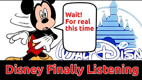 Disney Will Finally Start Listening To Their Audience - I Dont Believe It! #disney