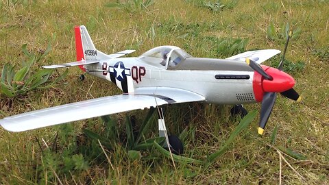 Parkzone Ultra Micro P-51 Mustang BNF WWII Warbird - First Flight With No Landing Gear
