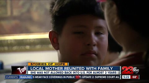 Local mother reunited with family