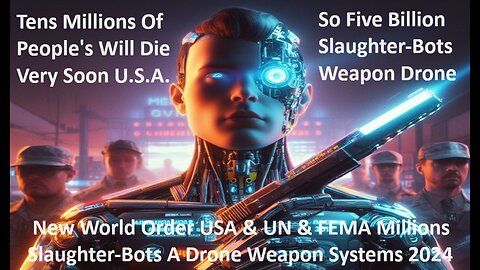 New World Order USA & UN & FEMA Slaughter-Bots A Drone Weapon Systems