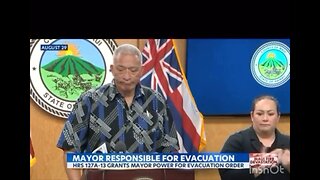 Clips of Maui officials lying about fire, taking no blame+blaming climate change & misinformation