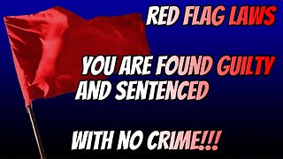 RED FLAG LAWS YOU ARE GUILTY & SENTENCED WITH NO CRIME