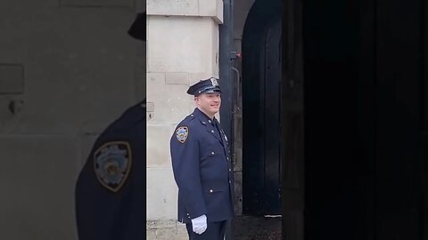 New York police department visits #horseguardsparade