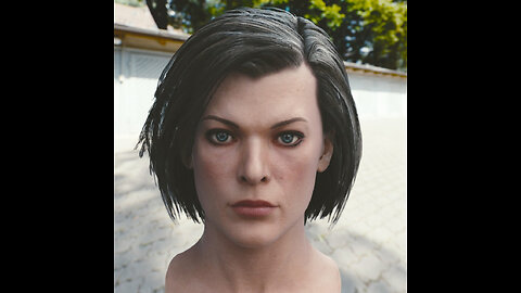 3d model Milla Jovovich head V1 ( resident evil )