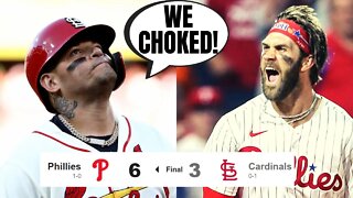 Cardinals CHOKE In The 9th, Phillies Have HUGE Comeback Win To Take Game 1 Of Wildcard Series