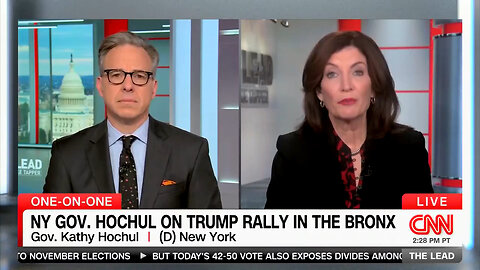 They Despise You: NY Gov. Kathy Hochul Goes On CNN To Call Trump's Bronx Rally Attendees 'Clowns'