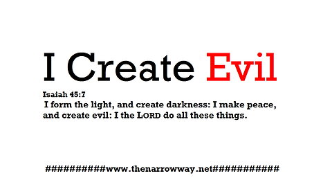 I Create Evil