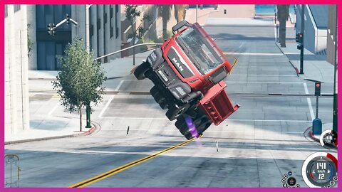 TruckFails | Trucks vs Inclined Street #205 | BeamNG.Drive |TrucksFails