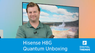 Hisense H8G Quantum TV Unboxing