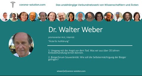 Corona-Solution im Interview mit Dr. Walter Weber am 01.07.2022 | Psychostress