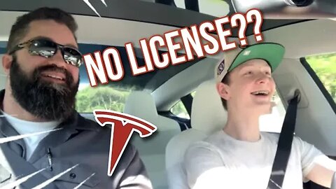 "I Don't Even Have a License!" - Tesla Driving Lesson for Student Driver! - Tesla Model 3 Reaction!