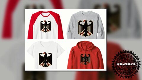 DEUTSCHLAND. DEUTSCHLAND WAPPEN. GERMANY COAT OF ARMS - @SAMERBRASIL - AMAZON.COM