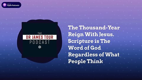 The Thousand-Year Reign With Jesus. Scripture is The Word of God Regardless of What People Think...