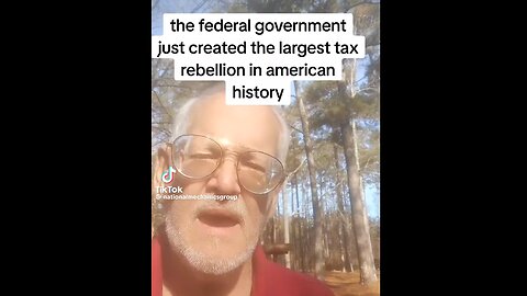 The ZOG & FED Just Created The Largest Tax Rebellion In American History