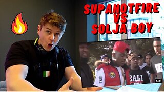 IRISH REACTION SUPAHOTFIRE VS SOLJA BOY!! BEST RAP BATTLE EVER!!