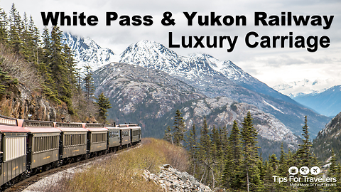 Luxury carriage through White Pass and Yukon Railway in Skagway, Alaska