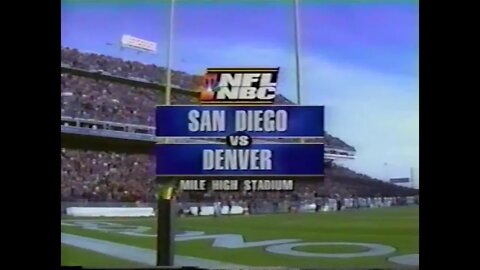 1997-12-21 San Diego Chargers vs Denver Broncos