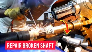 How to Repair a Stainless Steel Impeller Shaft in a Lathe or Welder !!