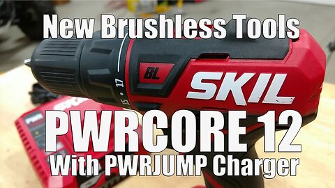 SKIL PWRCore 12 Brushless 12-Volt 1/2" Drill Driver With PWRJump Battery Charger Model DL529002