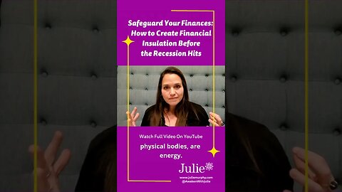 Your energy and your finances are interconnected.