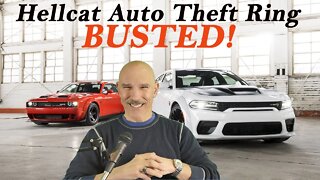 Hellcat Auto Theft Ring- BUSTED! Muscle Car Owners Beware! Also, see a Hellcat outrun a Helicopter!