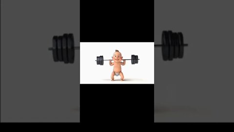 Baby Weightlifting #short