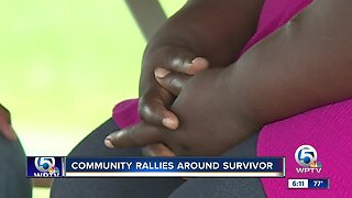 Community rallies around survivor