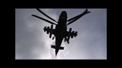 Mi-28N and Ka-52 Helicopters Perform Airstrikes During Military Operation | Kiev