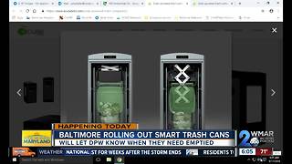 High tech 'smart trash cans' coming to Baltimore