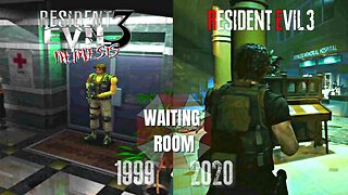 RE3 vs RE3 Remake: Waiting Room, The First Hunter Beta, & Records Room