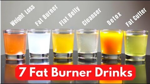 7 Fat Burner Drinks for 7 Days || Lose Weight Fast || Fastest Way to Lose Belly Fat
