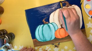 Quickie Art Video: 3 Pumpkins