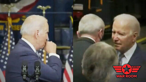 Biden Coughs Into His Hand Then Uses It To Shake With Attendees At His Speech