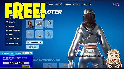 MEMORIES | FREE Cool Grey (Epic Backbling)-Fortnite