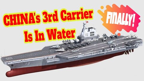 China's Third Aircraft Carrier just Launched! It is called Fujian!