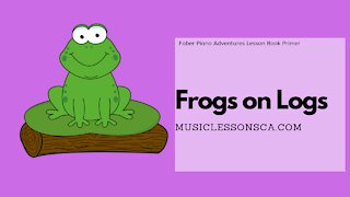 Piano Adventures Lesson Book Primer - Frogs on Logs
