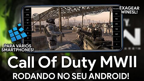 JOGUE COD MWII NO SEU ANDROID! | Exagear WineSL | Call Of Duty MW2 para VÁRIOS SMARTPHONES ANDROID!