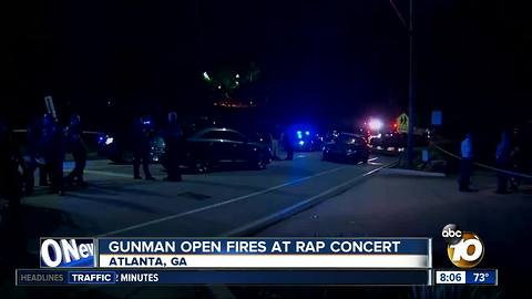 Gunman open fires at rap concert Atlanta, GA