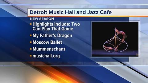 Hear about the new season of the Detroit Music Hall and Jazz Cafe