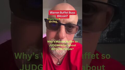 Why’s Warren Buffet so JUDGMENTAL about BITCOIN People? #warrenbuffet #bitcoin #crypto #bullmarket