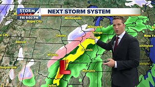 A weekend winter storm is ramping up