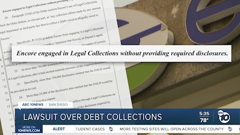 Lawsuits over debt collection