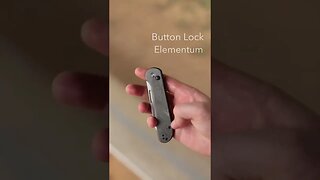 Titanium. 20CV. Button lock. Elementum! Coming Soon. #shorts #Knifecenter