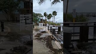 Aftermath of Hurricane Nicole at River Walk Park is Port Orange Florida #railfanrob