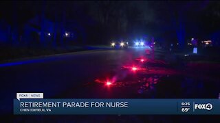 Retirement parade for long-time nurse