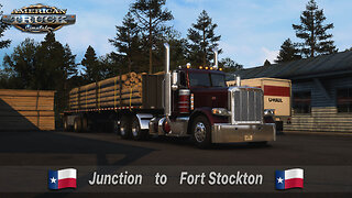 ATS | Peterbilt 389 | Junction TX to Fort Stockton TX | Utility Poles 41,021lb